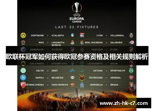 欧联杯冠军如何获得欧冠参赛资格及相关规则解析
