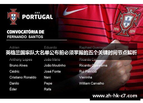 英格兰国家队大名单公布前必须掌握的五个关键时间节点解析