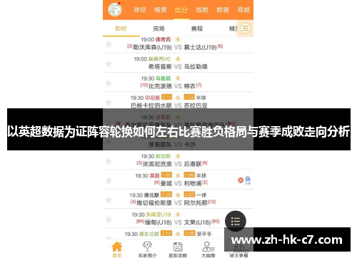 以英超数据为证阵容轮换如何左右比赛胜负格局与赛季成败走向分析 以英超数据为证阵容轮换如何左右比赛胜负格局与赛季成败走向分析
